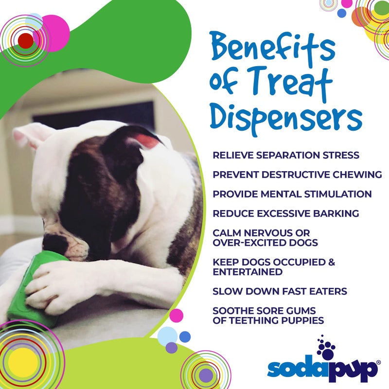 SodaPup Soda Can â€“ Durable Dog Treat Dispenser & Chew Toy Made in USA from Non-Toxic, Pet Safe, Food Safe Natural Rubber Material for Mental Stimulation, Problem Chewing, Calming Nerves, & More - Image 5